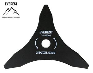 Trojzubý nůž D 255 mm x 3T x 25.4 x 3.0 mm křovinořezy Stihl FS55 56 74 80 85 86 88 87 90 100 110 120 130 240