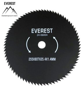 ŘEZACÍ KOTOUČ UNIVERZÁLNÍ  80 ZUBŮ PRŮMĚR OTVORU 25,4mm ŠÍŘKA 255mm TLOUŠŤKA 1,4mm EVEREST