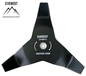 ŘEZACÍ KOTOUČ UNIVERZÁLNÍ  MULČOVACÍ 3 ZUBY PRŮMĚR OTVORU 25,4mm ŠÍŘKA 305mm EVEREST