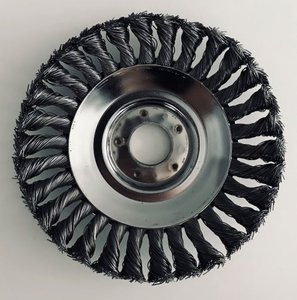 Ocelový kartáč na plevel 15cm