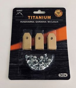 NŮŽ ROBOTICKÝCH SEKAČEK HUSQVARNA GARDENA 35mm TYTAN - SADA 30 ks EVEREST