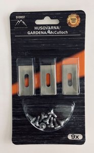 NŮŽ ROBOTICKÝCH SEKAČEK HUSQVARNA GARDENA 35mm NEW - SADA 9 ks EVEREST