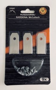 NŮŽ ROBOTICKÝCH SEKAČEK HUSQVARNA GARDENA 43mm - SADA 9 ks EVEREST