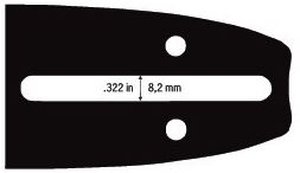 Lišta  na pilu 35cm a 1ks řetězu 3/8 ( 1,3 mm) 52článků  Husqvarna 236