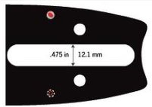 Lišta na pilu 37 cm a 1 ks pilový řetěz 3/8 1,6 mm hranatý zub 56 článků  a 1 ks řetězka 3/8 7 z
