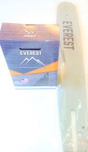 Lišta na pilu 38 cm a 1 ks pilový řetěz 325 (1,3 mm) hranatý zub 64 článků