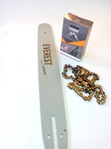 Lišta na pilu 40 cm a 1 ks pilový řetěz 325 (1,3 mm) hranatý zub 66 článků