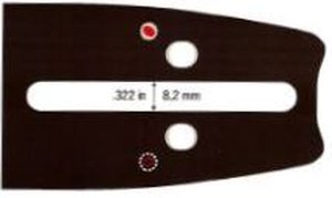 Lišta na pilu 40 cm 325 (1,3 mm)  66 článků Husqvarna 51 55 340 435 440 345 350 346 445 450 357 545 550