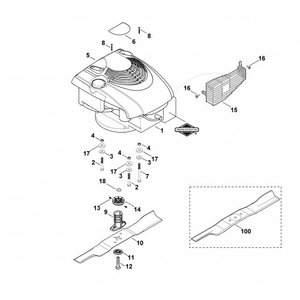 Řemenice pojezdu pro sekačky Viking MB415 MB465  MB448 T MB443 T