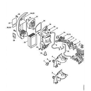 Těsnění před karburátor pro postřikovače Stihl SR430 SR450