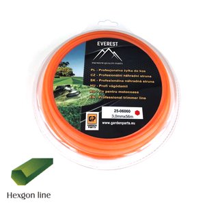 Žací struna Hexagon Line 3,00 mm x 56 M