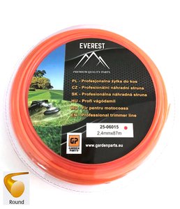 Žací struna univerzální 2,4 mm x 87 m kulatá