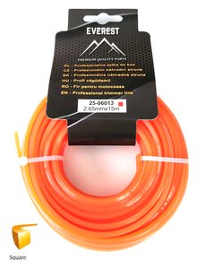 Žací struna univerzální čtvercová 2,65 mm x 15 M