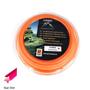 Žací struna univerzální hvězda 3,0 mm x 74 M