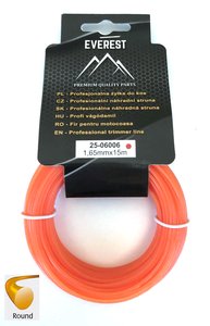 Žací struna univerzální kulatá 1,65 mm x 15 M